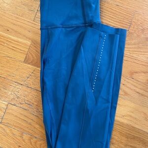 Lululemon fast and free leggings ocean blue 4
